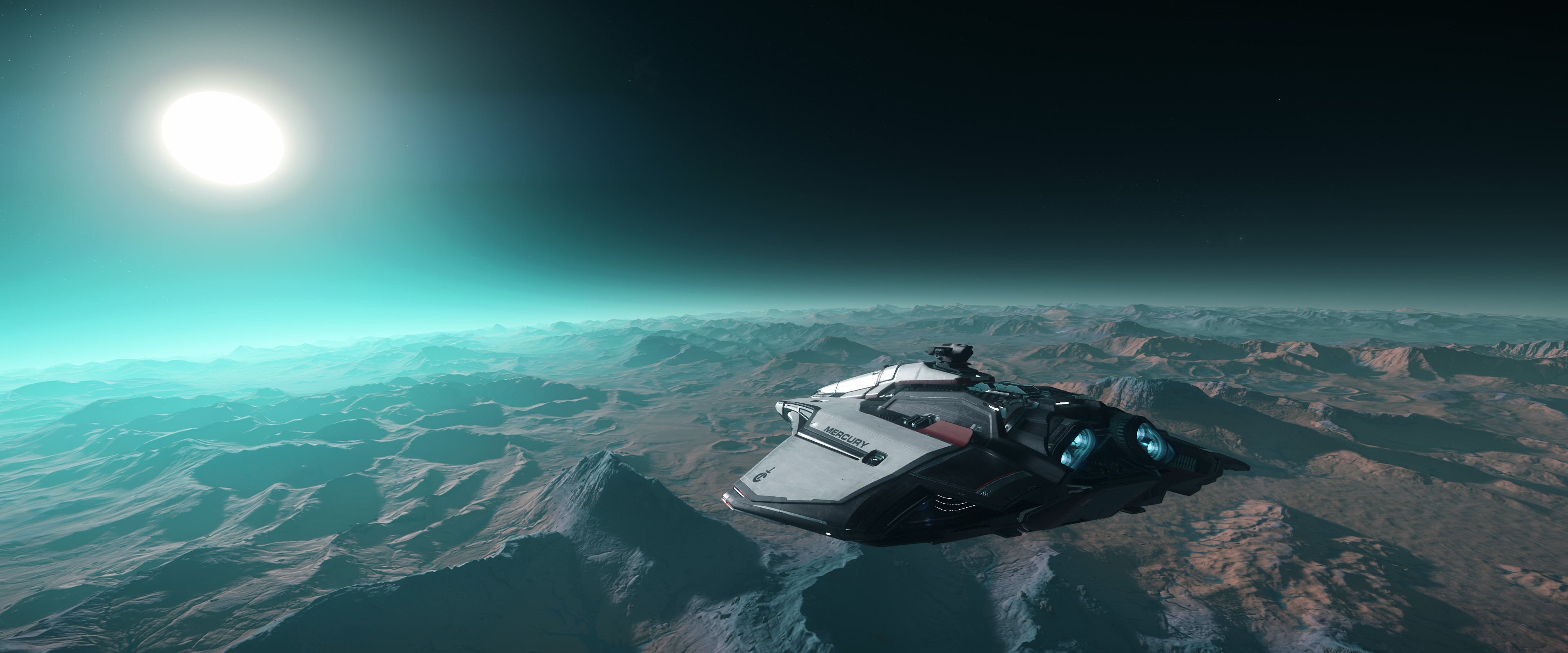 Mercury au clair de lune